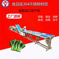 2022年最新款蔬菜清洗切配流水線，凈菜加工生產(chǎn)線設備